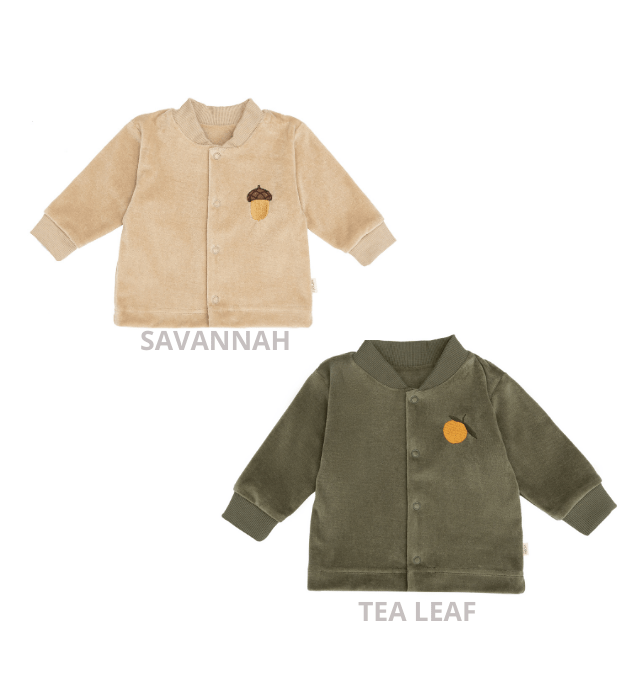 Veloursjacke aus Bio Baumwolle in 3 farben - The Baltic Shop