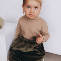 Veloursrock mit Teddyohren aus Bio Baumwolle - The Baltic Shop