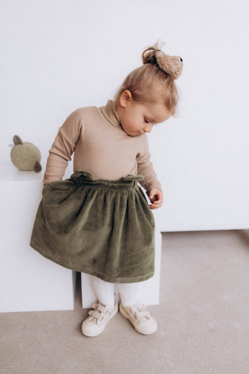 Veloursrock mit Teddyohren aus Bio Baumwolle - The Baltic Shop