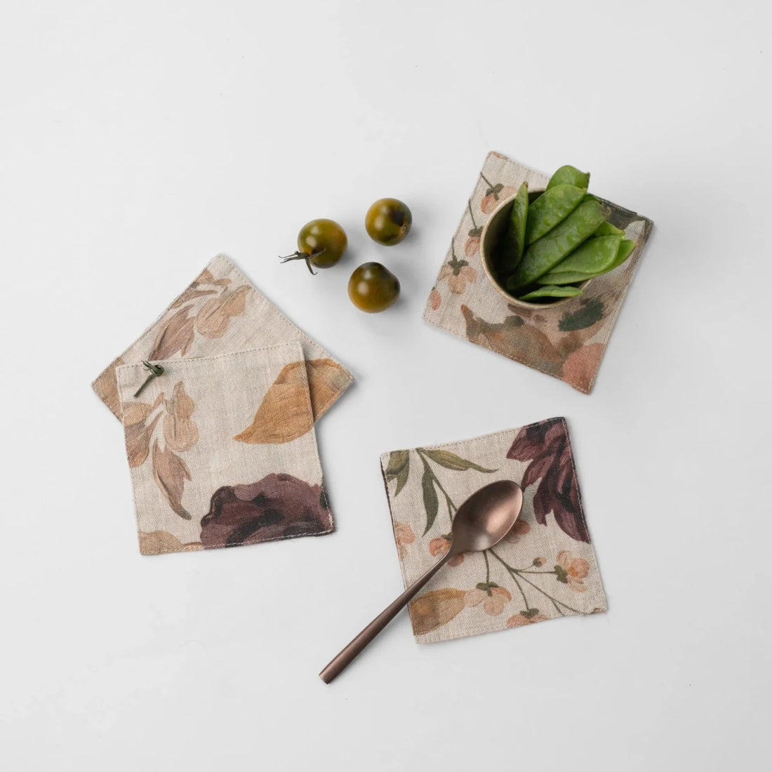 Vintage Roses Untersetzer aus Leinen - The Baltic Shop