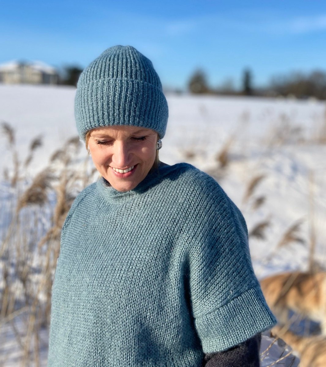 Weiche Winterhaube aus Kidmohair und Seide in viele Farben - The Baltic Shop