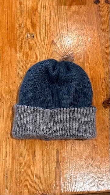 Weiche Winterhaube mit gerippten Rand - 2 Farbig - The Baltic Shop