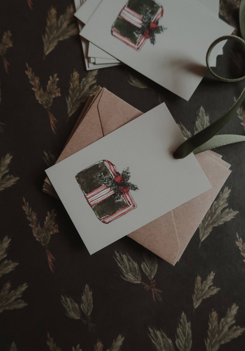 Weihnachtsgeschenk Kleine flache Karte - The Baltic Shop