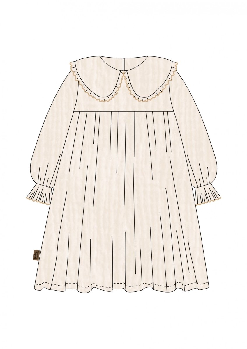 Weißes Kleid aus Musselin - The Baltic Shop