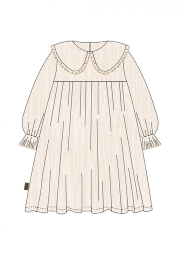 Weißes Kleid aus Musselin - The Baltic Shop