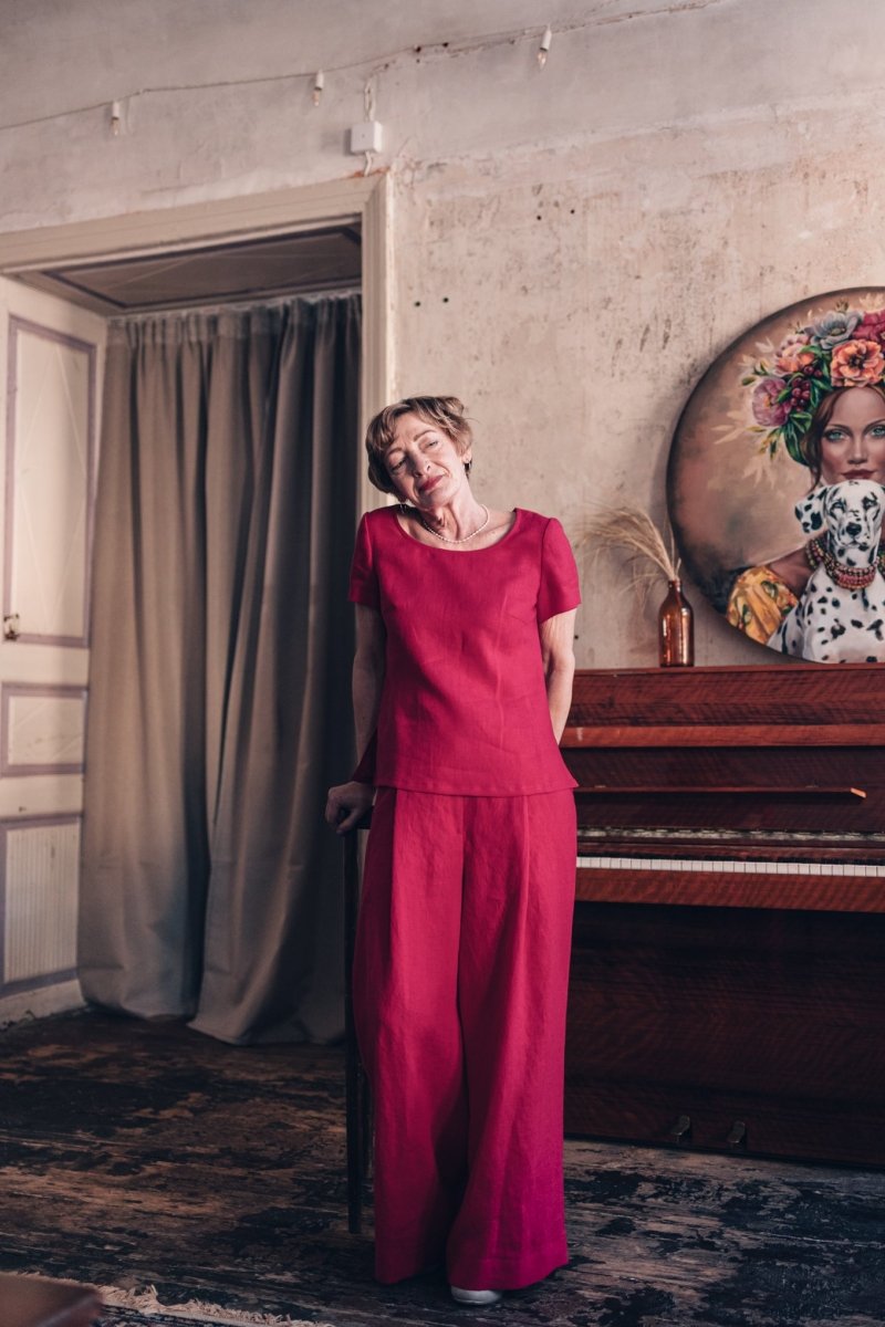 Weite Leinenhose "Elisa" - The Baltic Shop