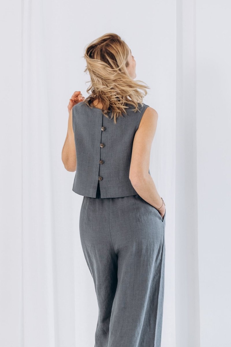 Weite Leinenhose "Elisa" - The Baltic Shop