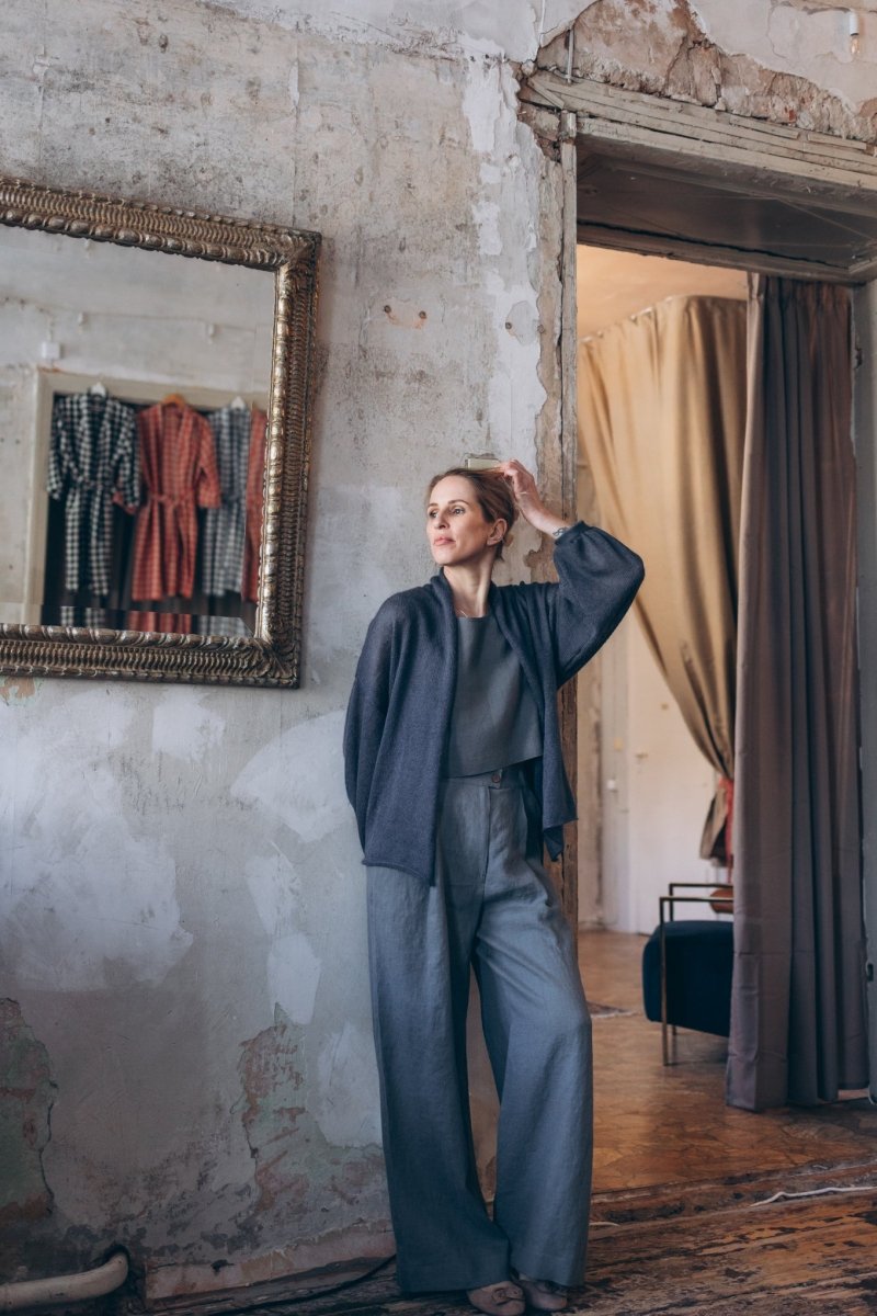 Weite Leinenhose "Elisa" - The Baltic Shop