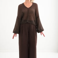Weite Leinenhose "Elisa" in 4 Farben AW26 - The Baltic Shop