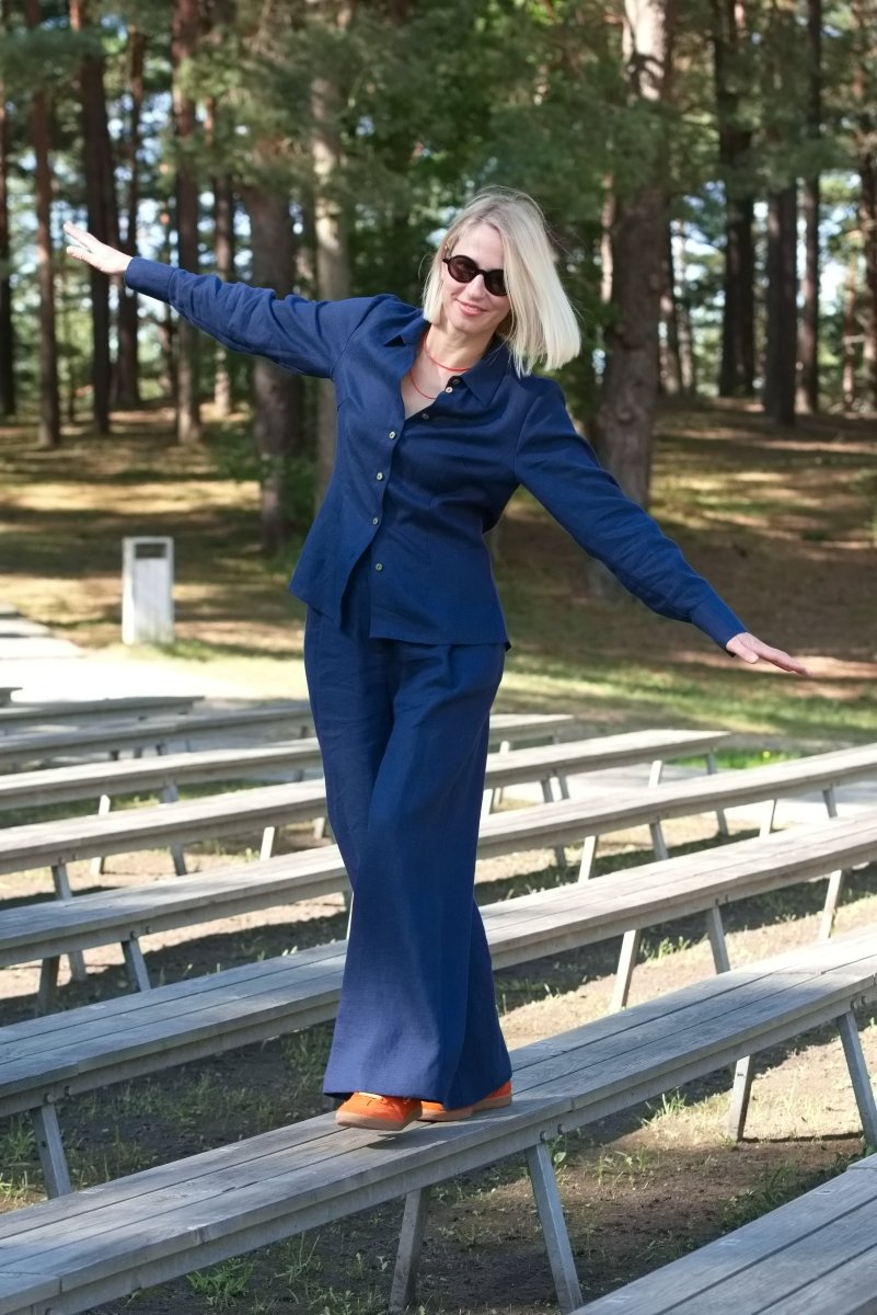 Weite Leinenhose "Elisa" in 4 Farben AW26 - The Baltic Shop