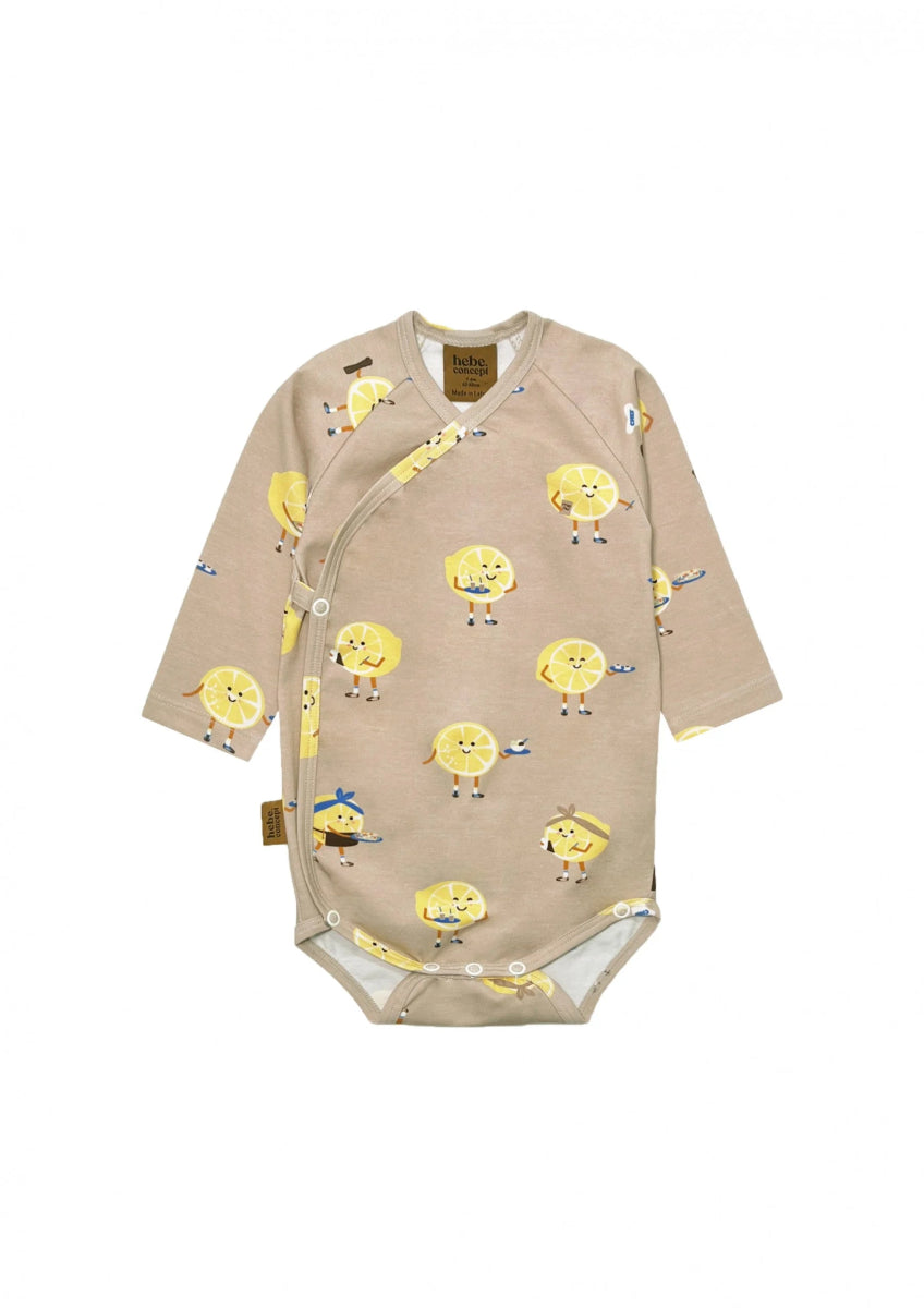 Wickel Body für Babies mit Zitronenmotive - The Baltic Shop