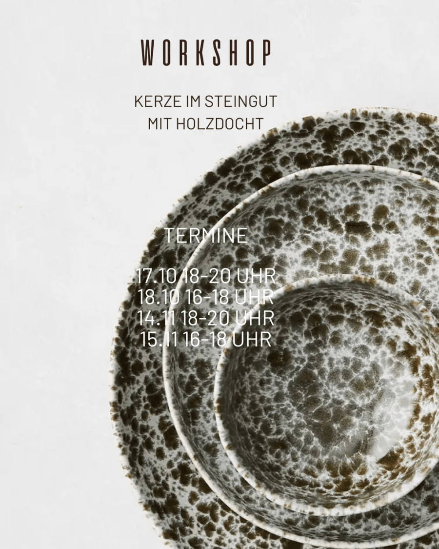 WORKSHOP - KERZE IM STEINGUT - The Baltic Shop