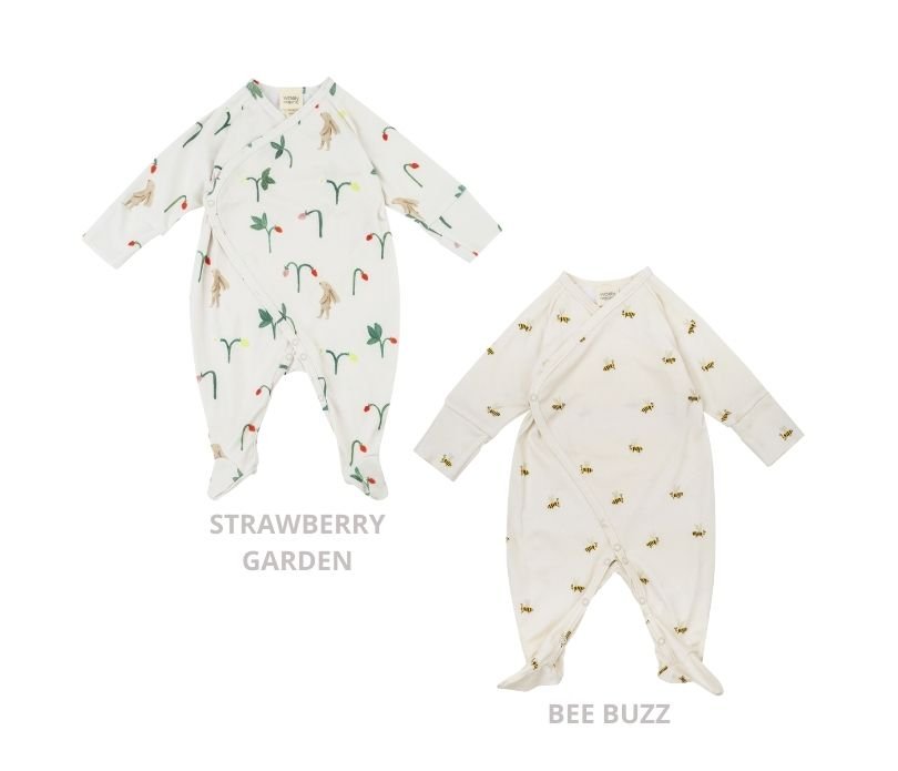 Wrap Strampler Pyjama in 2 Farben - The Baltic Shop