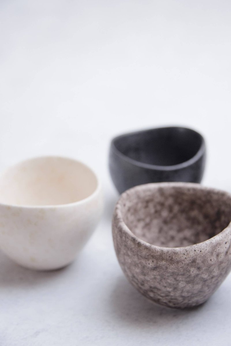 YUTORI Espressotasse "SHELL" mattes Steingut - The Baltic Shop