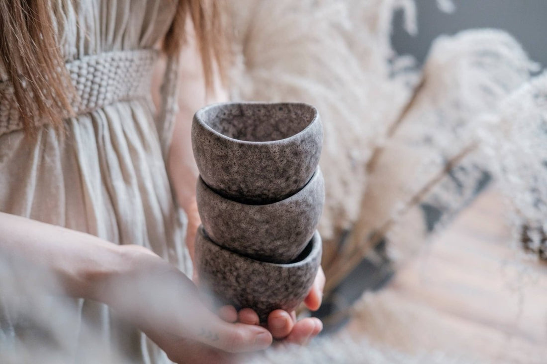 YUTORI Espressotasse "SHELL" mattes Steingut - The Baltic Shop