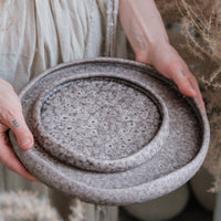 YUTORI Teller DUNE - organisches Steingut - The Baltic Shop