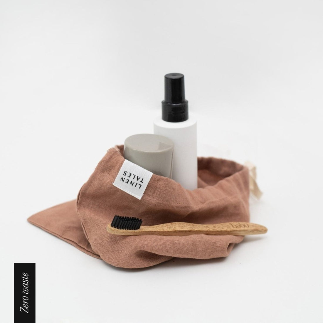 Zero Waste Leinenbeutel in 3 Größen, 3 Farben - The Baltic Shop