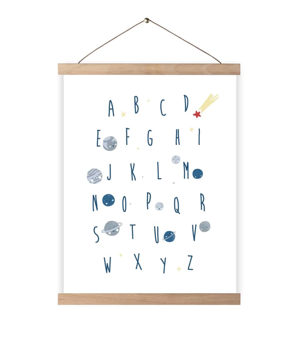 ABC Poster - interaktives Alphabet - The Baltic Shop