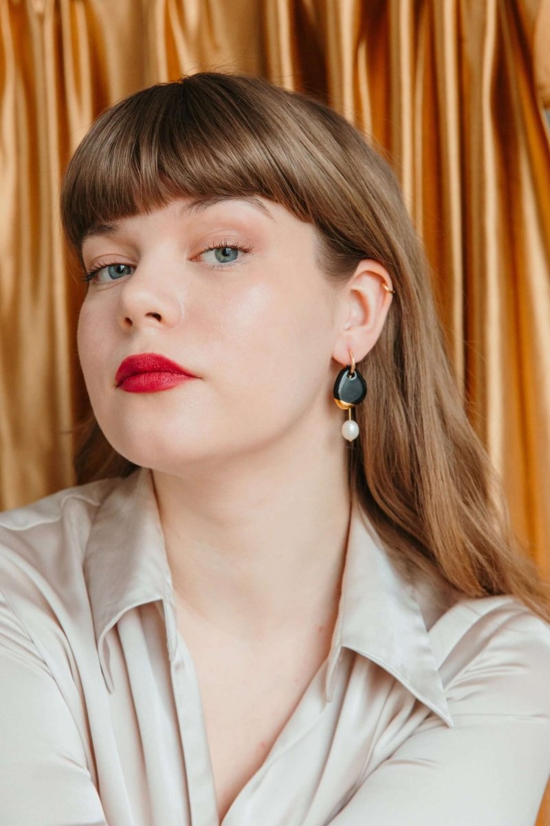 "Arp" Ohrringe aus Porzellan - The Baltic Shop