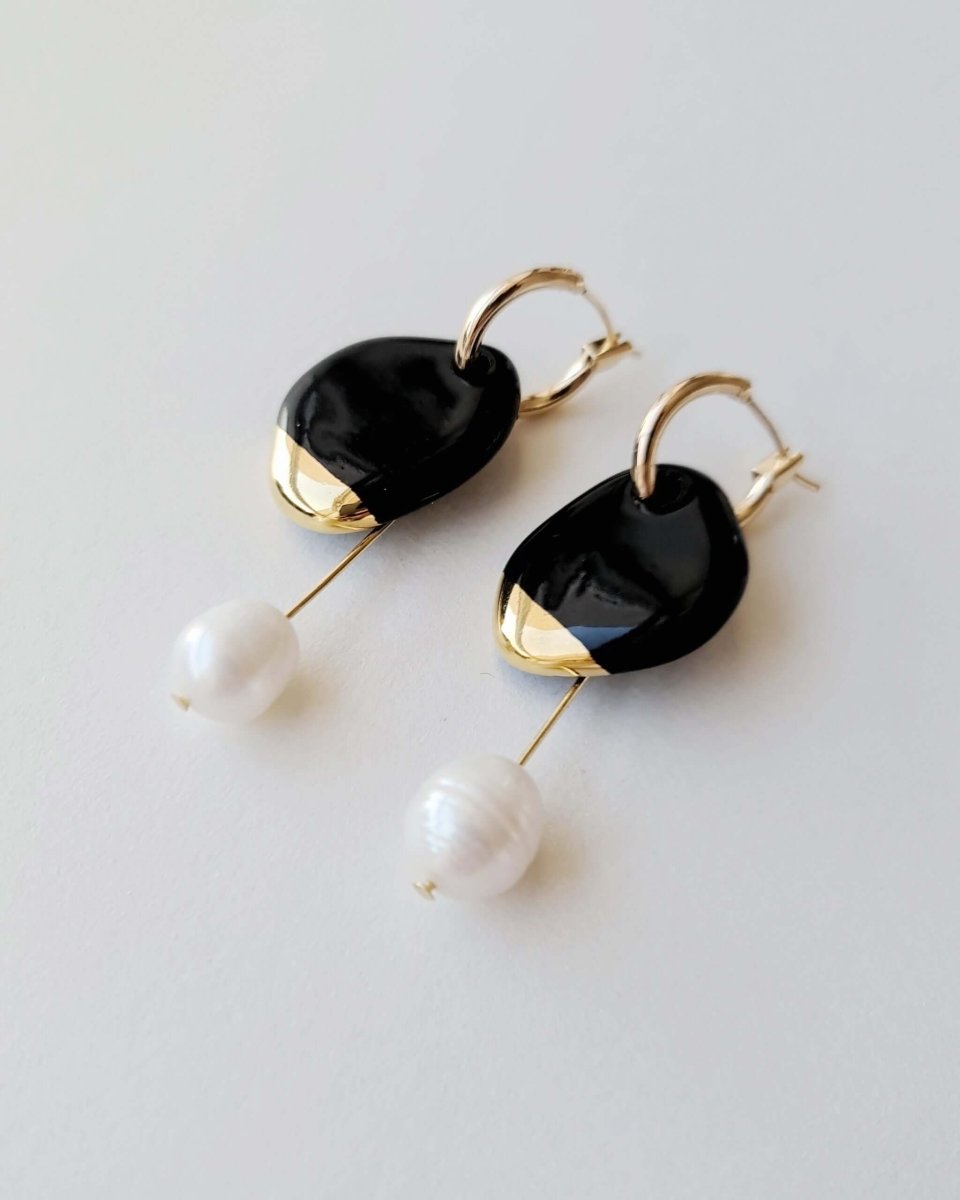 "Arp" Ohrringe aus Porzellan - The Baltic Shop