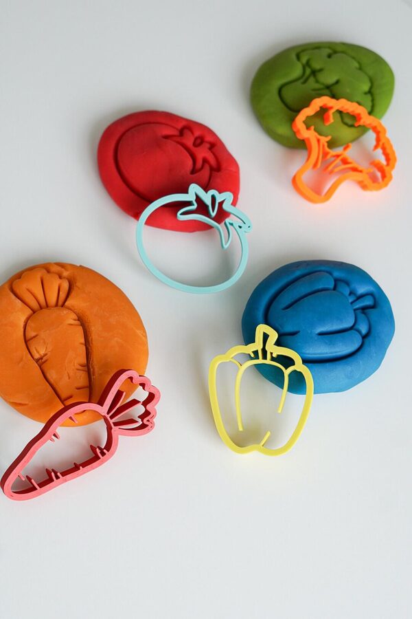 Ausstechformen für Knete "Gemüse" - The Baltic Shop