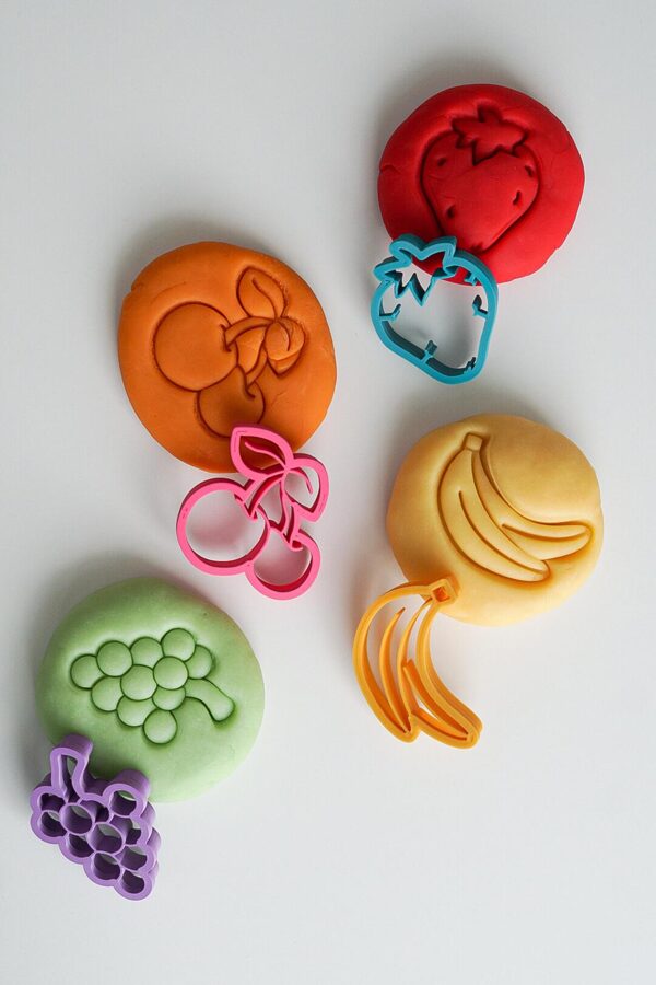 Ausstechformen für Knete "Obst" - The Baltic Shop
