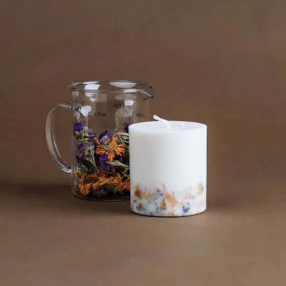 Bio Sojawachskerze - Wild Flowers - The Baltic Shop