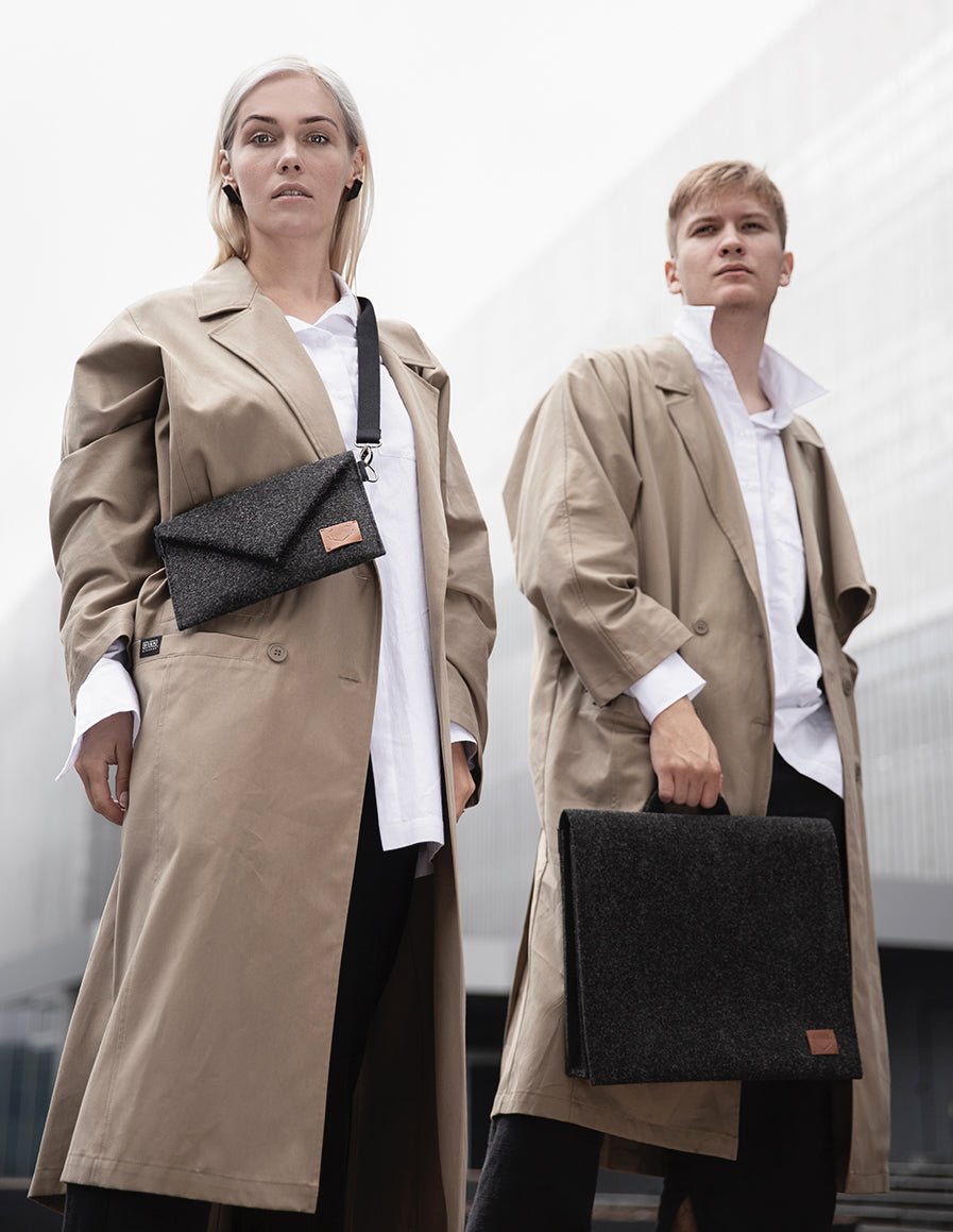 Gürteltasche aus recyceltem Filz - The Baltic Shop