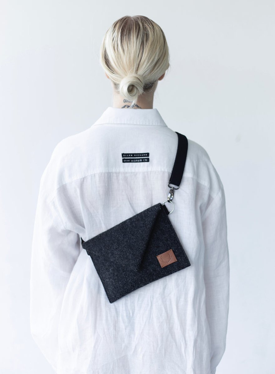 Gürteltasche aus recyceltem Filz - The Baltic Shop