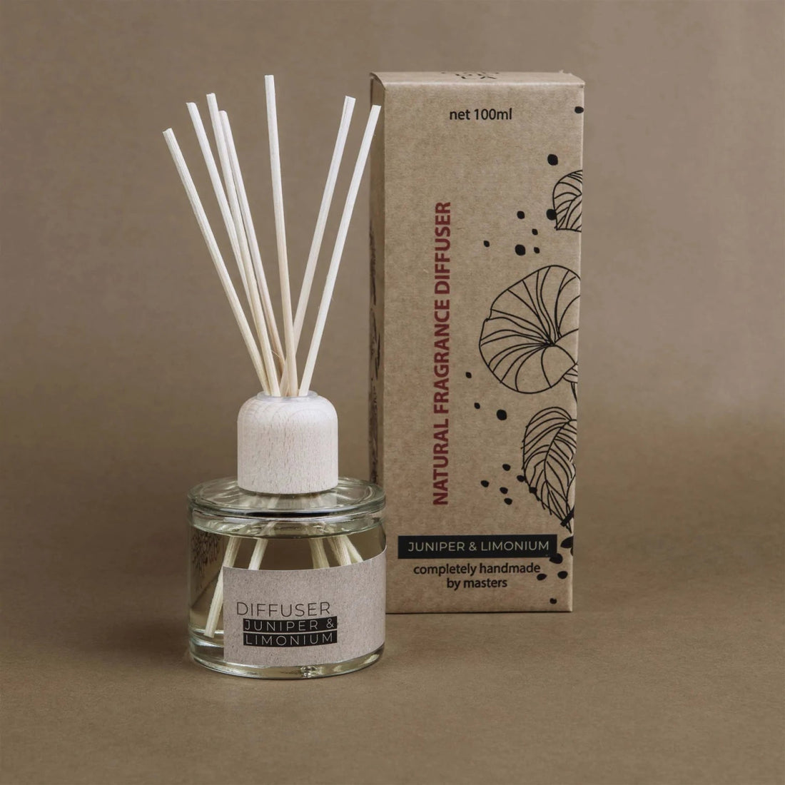 Handgegossener Diffuser-Duftstäbchen mit Wacholder - The Baltic Shop