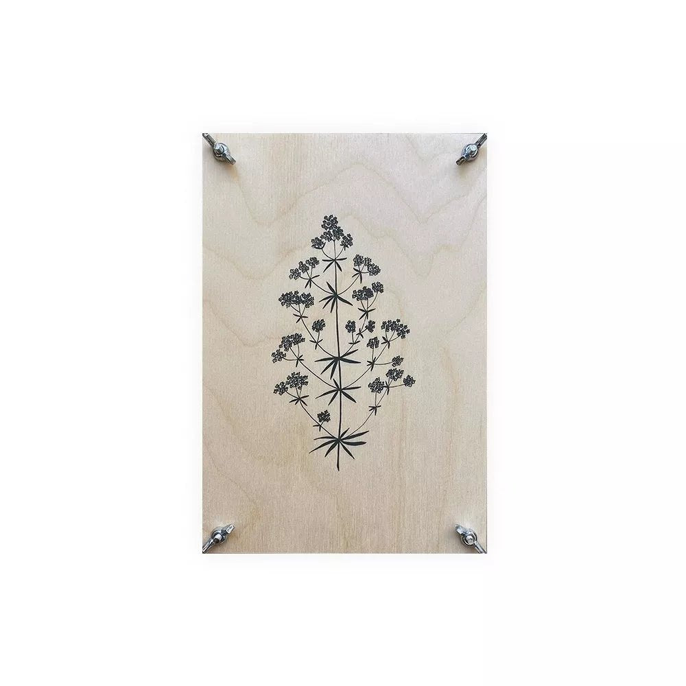 Handgemachte Blumenpresse aus Sperrholz mit Motive - The Baltic Shop