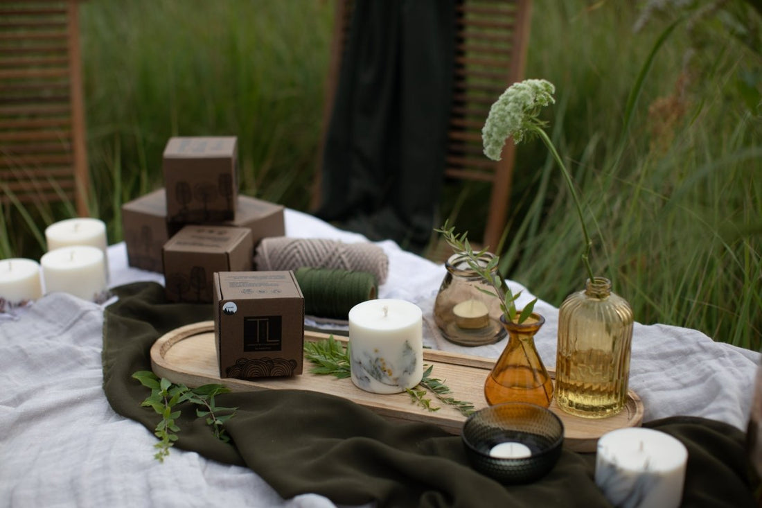 Kerze aus Sojawachs unparfümiert - The Baltic Shop