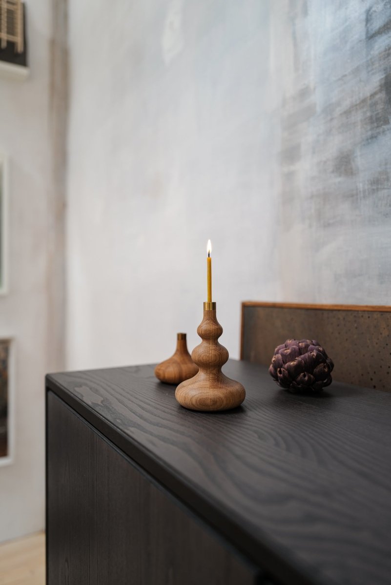 Kerzenhalter "Baum" aus Eiche - The Baltic Shop