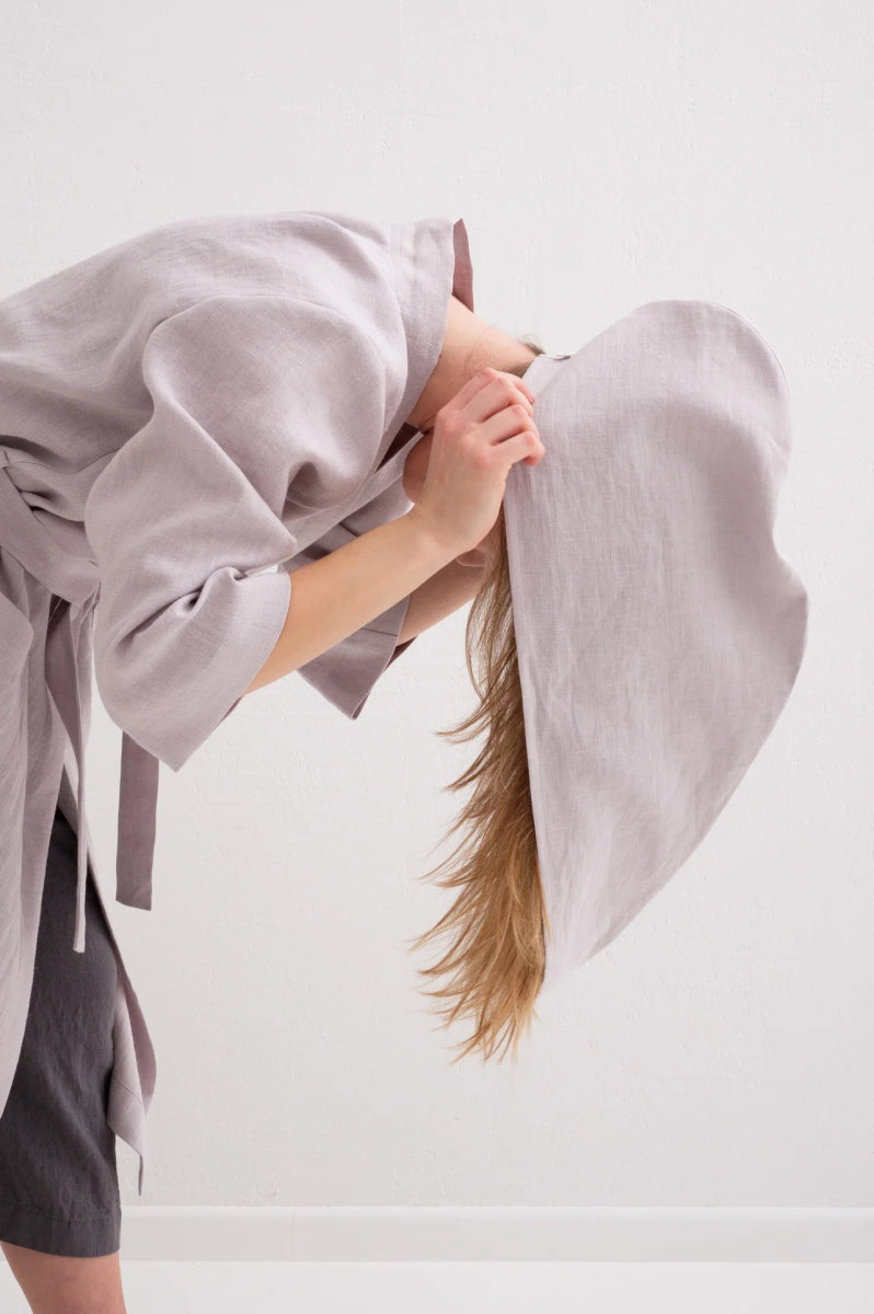 Kopftuch im Waffelmuster aus Leinen - The Baltic Shop