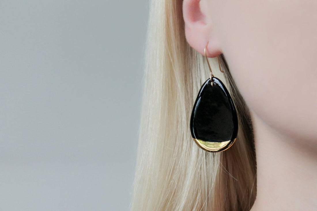 Ohrringe aus Porzellan - The Baltic Shop