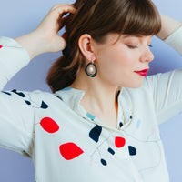 Ohrringe aus Porzellan "Arp" - The Baltic Shop