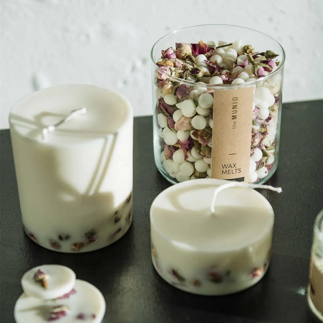 Rosen-Minikerze aus Bio Sojawachs - The Baltic Shop