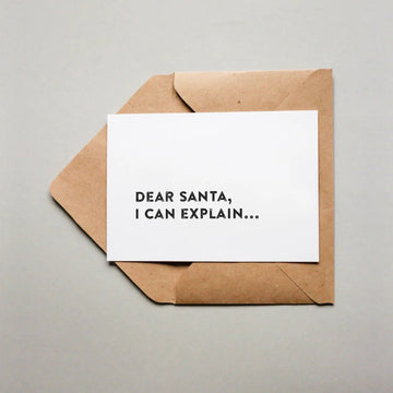 Weichnachtskarte "Dear Santa" - The Baltic Shop